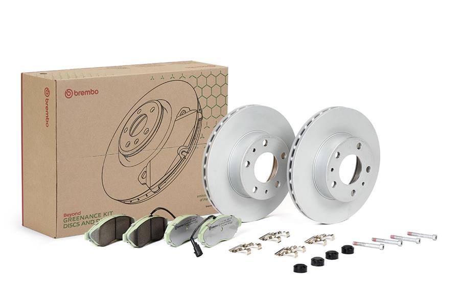BREMBO KT10001 Kit Disc-Pad Citroen Jumper 06-> - Fiat Ducato 06-> - Peugeot Boxer 05->