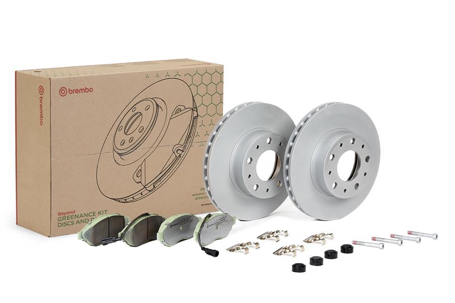 BREMBO KT10002 Kit Disc-Pad Citroen Jumper 06-> - Fiat Ducato 06-> - Peugeot Boxer 05->