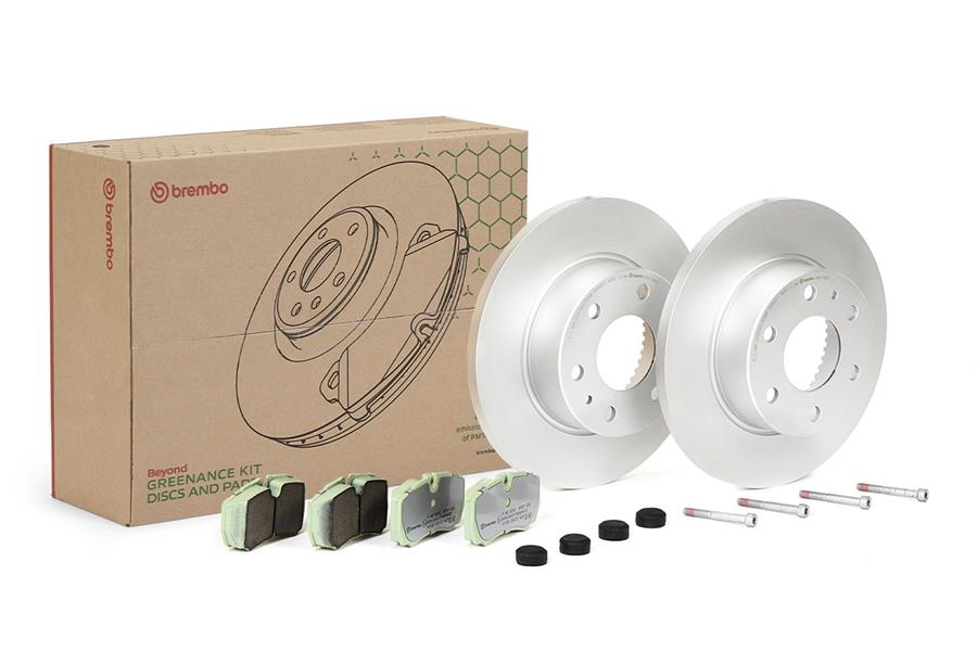 BREMBO KT10023 Kit Disc-Pad Iveco Daily Iv Bus 05-06-12-16 - Iveco Daily Iv Platform-Chassis 05-06-03-12 - Iveco Da Ily Iv Van 05-06-03-12 - Iveco Daily V Bus 09-11-02-14 - Iveco Daily V Platform-Chassis 09-11-02-14