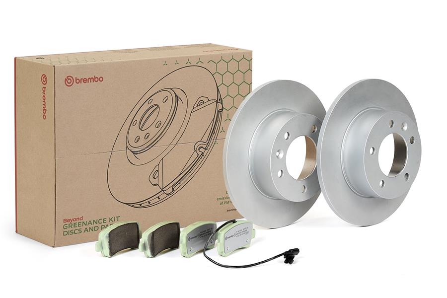 BREMBO KT10036 Kit Disc-Pad Nissan Interstar Platform-Chassis X62b 11-21-> - Nissan Interstar Van X62b 11-21-> - Nissan Nv400 Bus X62-X62b 11-11-> - Nissan Nv400 Platform-Chassis X62-X62b 11-11-> - Nissan Nv