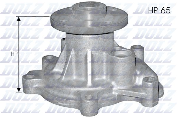 DOLZ T224 Devirdaim Su Pompasi Toyota Yaris 1.0l 1sz-Fe Scp10 03-05 / 1.3l 2sz-Fe Scp12 Scp90 03-09 4 Delik Flanş