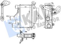 KALE 375925 Turbo Radyatörü Intercooler Toyota Corolla 1.4l 1ndtv Nde120 04-06 125x260x64