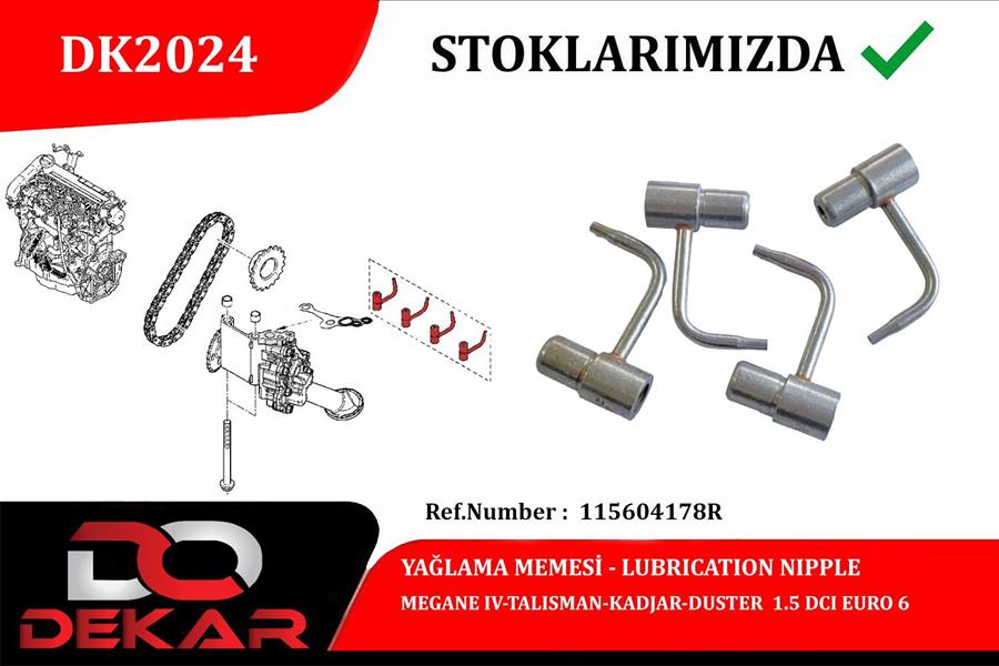 GROSSE 178 Yağlama Meme Tk. Megane Iv-Talisman-Kadjar 1.5