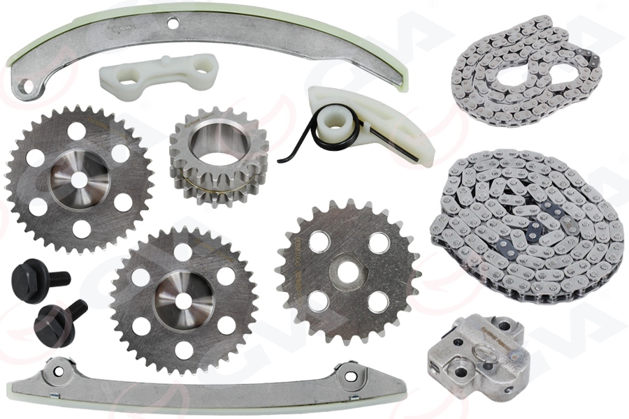 GVA 59C3700 Eksantrik Zincir Tam Set Ford Mondeo 01> 2.0 Duratec 134 Diş Dişliler Dahil