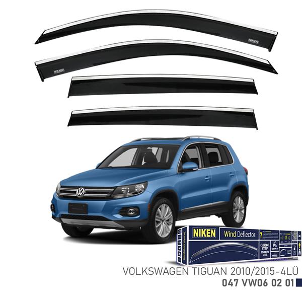 NIKEN 047VW060201 Kromlu Cam Rüzgarliği Vw Tiguan 2010-2015 4lü