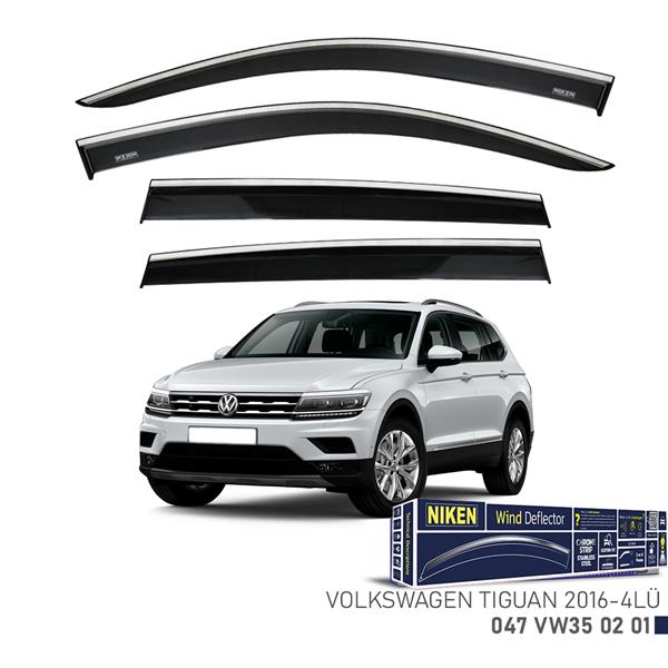 NIKEN 047VW350201 Kromlu Cam Rüzgarliği Vw Tiguan 2016- 4lü