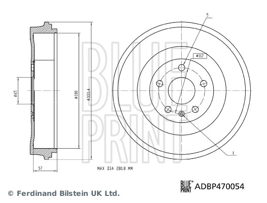 BLUEPRINT ADBP470054 Fren Kampana Vw-Ford-Audi-Cupra-Skoda 22> Elektrikli Araçlar İçin 2 Id.5 E3 Id.5 4motion E3 Id.7 Ed Id.7 Tourer Ed -Q4 F4 Q4 F4 Quattro Q4 E-Tron F4 Spo