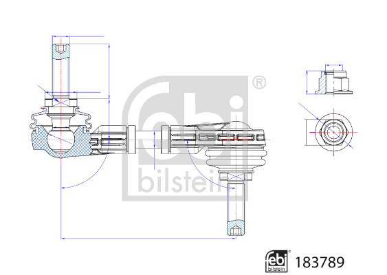 FEBI 183789 Viraj Aski Rotu Arka Ford Focus 18>