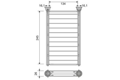 NRF 54438 Kalorifer Radyatörü  W205-213-257-463-238-253
