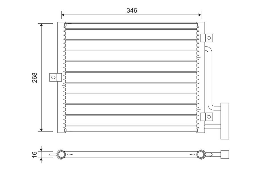VALEO 822701 Kondenser Porsche 911