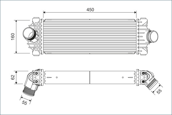 VALEO 822933 Turbo Radyatörü Intercooler Ford Transit 18> 2.0 Ecoblue V362-V363