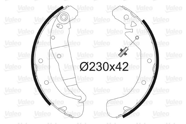 VALEO 562640 Arka Fren Papuç Balatasi Astra G 98-05 Astra H 04> Combo C 01>