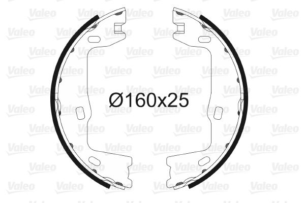 VALEO 562572 Arka Pabuç Balata Vectra A 88-95 Vectra B 95-03 Omega 91-97 Astra F 91-98