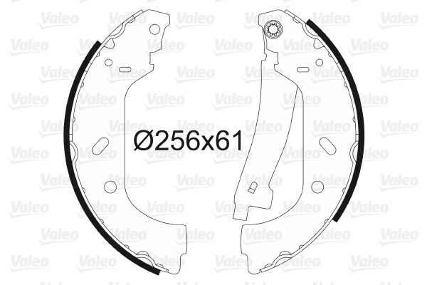 VALEO 562552 Arka Pabuç Balata Jumpy 95-00 2.0hdi 99> Expert 96> Evasion 94-02 P806 95>02 Scudo 99-06 255x 60