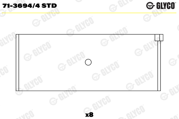 GLYCO 713694.4 STD Kol Yatak Audi 81mm 4b