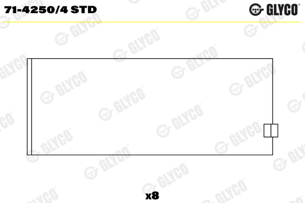 GLYCO 714250.4 STD Kol Yatak Alfa-Romeo 87mm Ar 30746