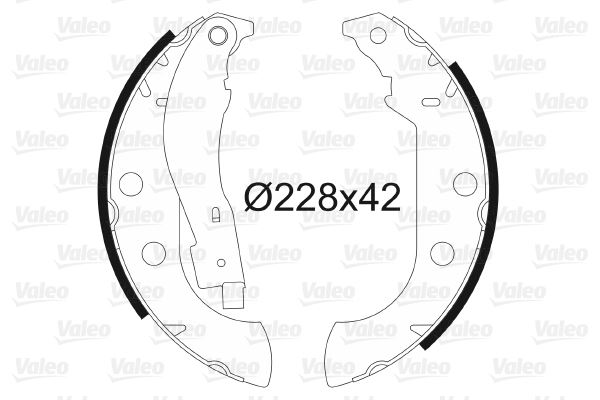 VALEO 562059 Arka Pabuç Balata Xsara 1.4hdi 1.6 1.8 1.5d 98-05 306 1.6 1.8 94-01 405 92-95 Gs8657 228x42