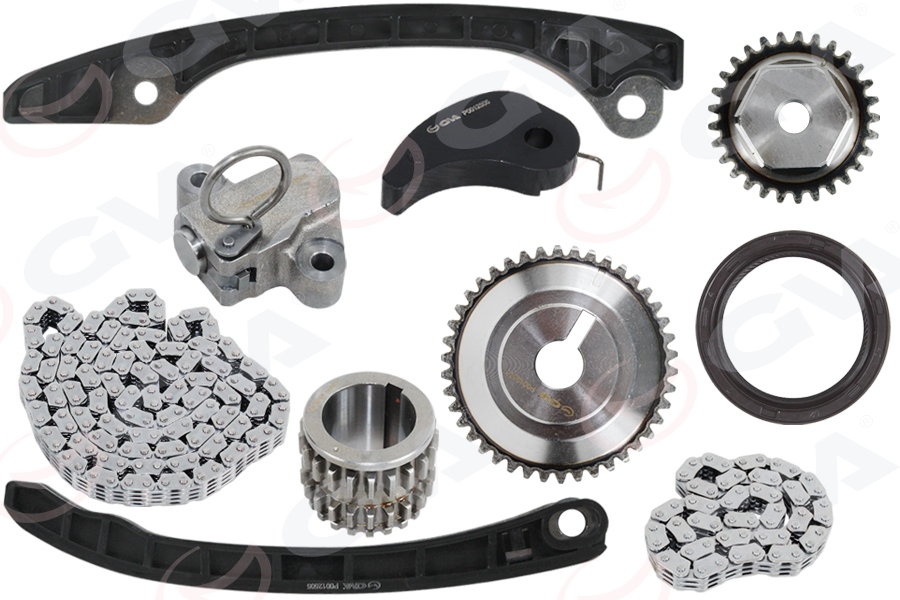 GVA 59C9935 Eksantrik Zincir Seti Nissan Juke 1.6l Hr16de 4 Enjektörlü F15e 06-> / Note 1.6l Hr16de 06-> / Qas Hqai 1.6l Hr16de J10 06-13 10 Parça