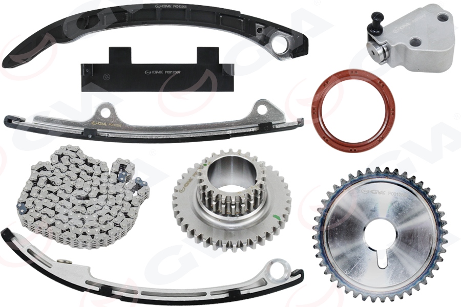 GVA 59C9937 Eksantrik Zincir Seti Nissan X-Trail 2.0l Qr20 T30 01-06 2.5l Qr25de T30 01-06 / Primera 2.0l Qr20 P12 03-> 9 Parça - Balans Zinciri Ve Balans Gergisi Yok