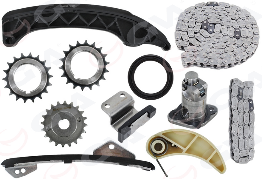 GVA 59C7119 Eksantrik Zincir Seti Toyota Auris Corolla 1.33l 1nr-Fe Nre150 Nre180 6 Vites 10-18 / Yaris 1.33l 1nr-Fe Nsp90 Nsp130 06->