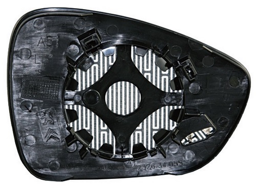 SPJ L-1601 C3 Ds3 Ds5 508 Elektrikli Ayna Cami 09->Krom Sol