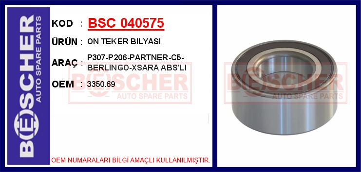 PSA 3350.97 Ön Porya Rulmani