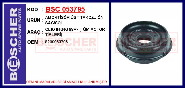 SNR KB65507 Amortisör Takozu Ön Bilyali Set  Clio Ii/Kangoo