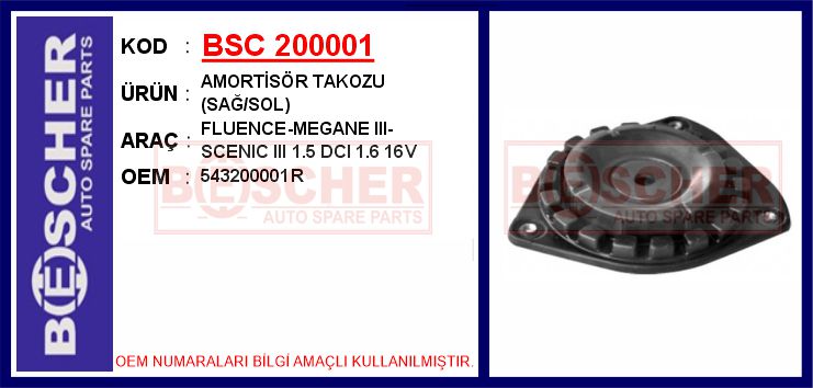 ORJ-21560 Amortisor Takozu On Fluence Megane Iii Scenic Iii 1.5dci 1.6 16v