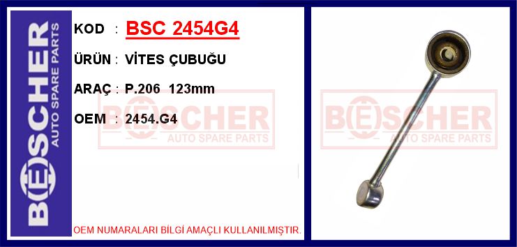BSG 70-465-011 Vites Kumanda Çubugu Kisa 206 Gti