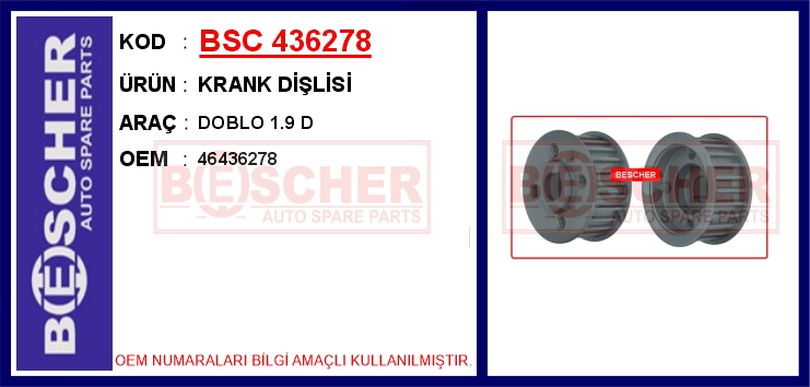 ABA-25106278 Eksantrik Dislisi ( Fiat  1.9jtd Doblo Stilo Punto Bravo Marea )