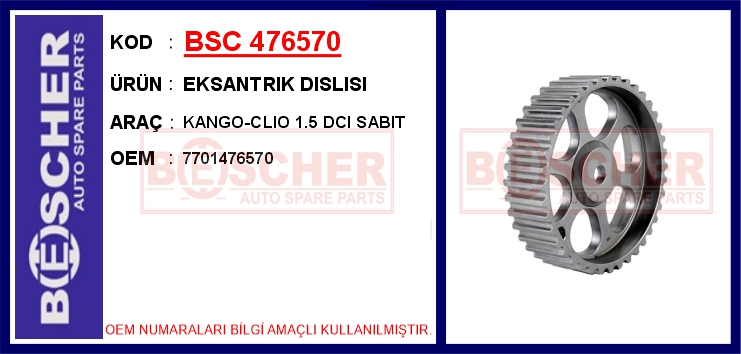 MOTO-RNT0449 Eksantrik Dislisi (Ayarsiz Sabit ) Clio Kangoo Megane Captur Symbol Scenic Sandero Logan Lodgy I Ii