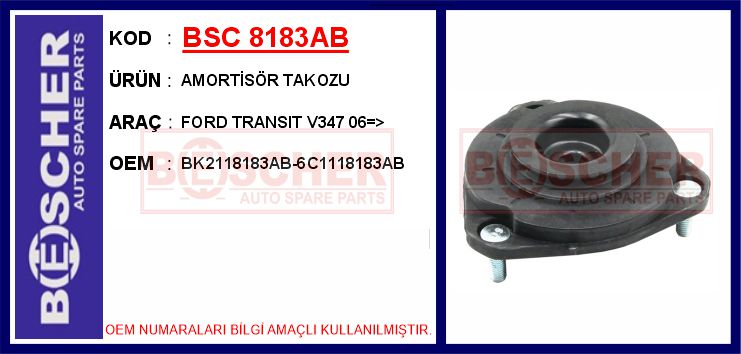 BSC 8183AB Ön Amortisör Takozu Transit V347 -V348 V363-V362 06>17