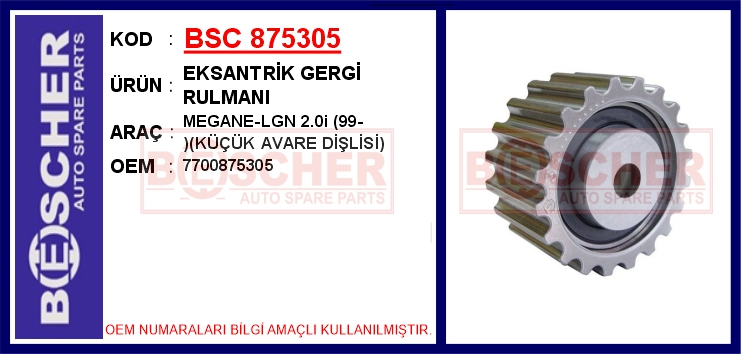 MGA-78615 Eksantrik Dislisi Laguna I Megane I Scenic I 2.0 F3r