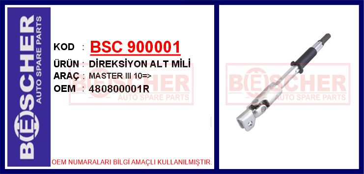 BSC 900001 Direksiyon Alt Mili Master Iii 10 >