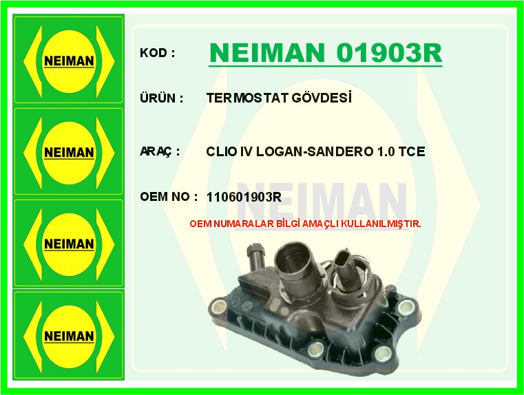 Clio Iv Logan Sandero 1.0 Tce Termostat