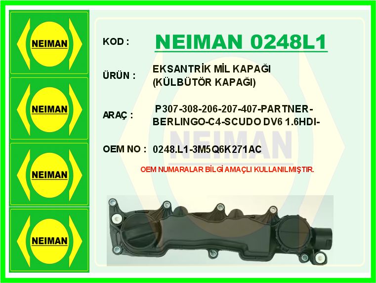 FIAT 9651815680 Eksantrik Kapagi  Scudo/Focus/307/C4/206/308