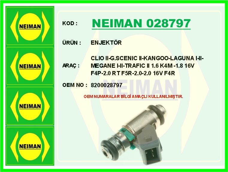BCH 0280158226 Benzin Enjektörü  Megan / Clio
