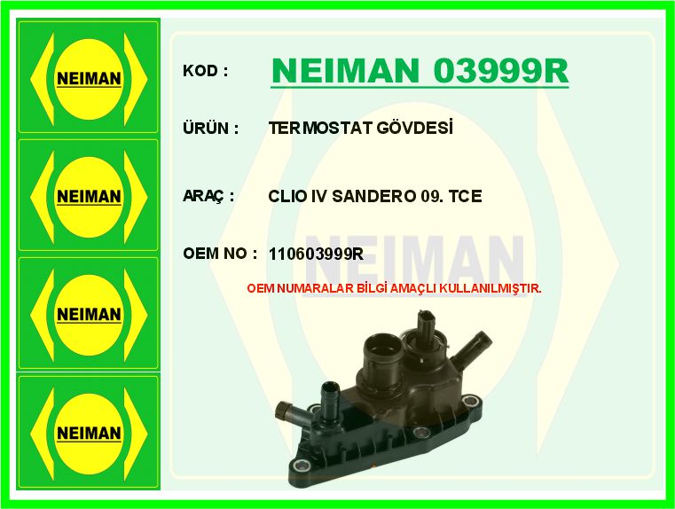 SAGEM.131270 Termostat Clio Iv-Logan-Sandero 0,9 Tce