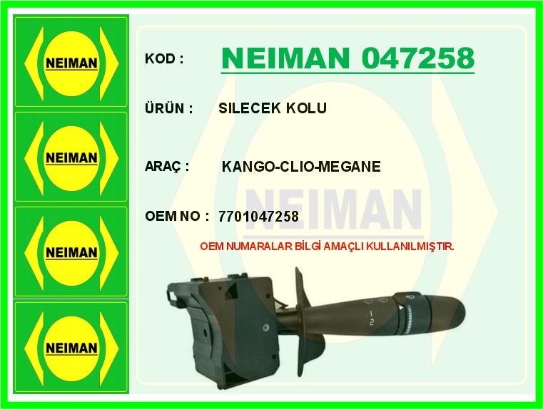 MAXTEL 18904258 Silecek Kumanda Kolu Megane Valeo 251926