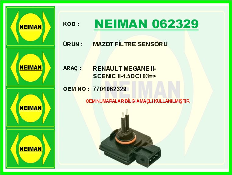ZFPS1057 Mazot Filtre Musuru Renault Megane Ii - Clio 2002-2008