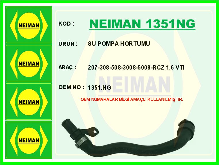 1351.NG Su Hortumu  207/308/508/C4