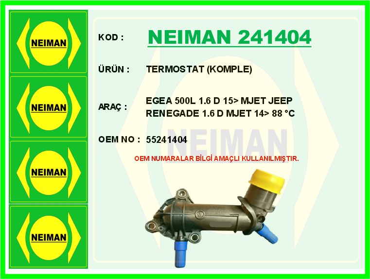 SAGEM-131246 Termostat Fiat 500 2.0