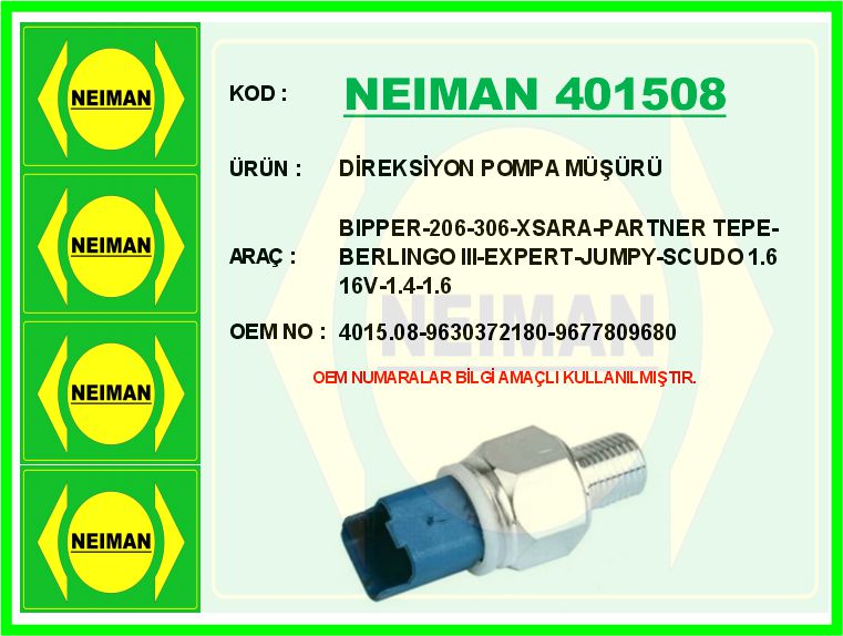 PSA-9677809680 Basinc Anahtari