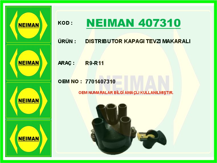HELLUX HLD.31200 Distribütör Kapaği Renault Broadway