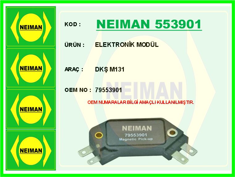 NEIMAN 553901 Elektronik Modül Dkş M131