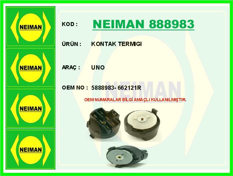 NEIMAN 888983 Kontak Termigi Uno