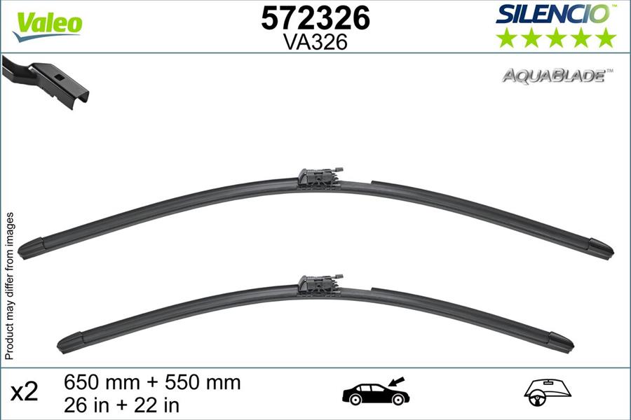 VALEO 572326 Silencio Silecek Aqua Lhd Va326 Kit
