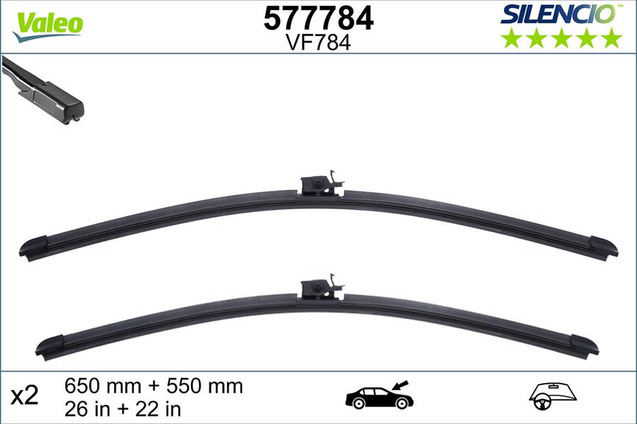 BCH 3397014832 Silecek Süpürgesi Ön Takim 650 / 550 Mm V167-C167-X167