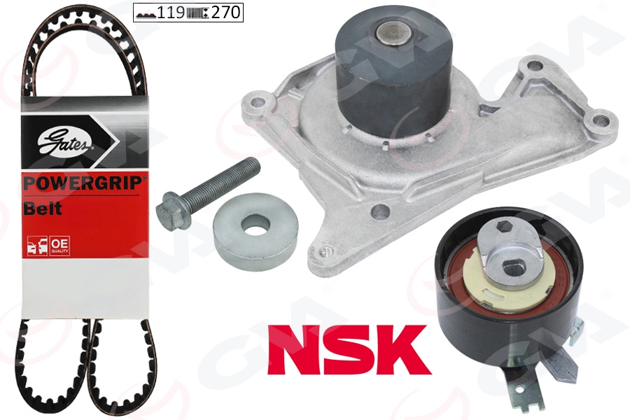 GVA 59WPK1420G Devirdaimli Triger Kayis Seti Renault Clio Iv 12> Symbol Iii 13> Fluence 09> Megane Iv 15> Dacia San Dero Ii 12> Duster 10> Mercedes Om607 W176 W246 C117 W415 X156 . Nissan Qashqai Ii 13> Pulsar 14> Ju