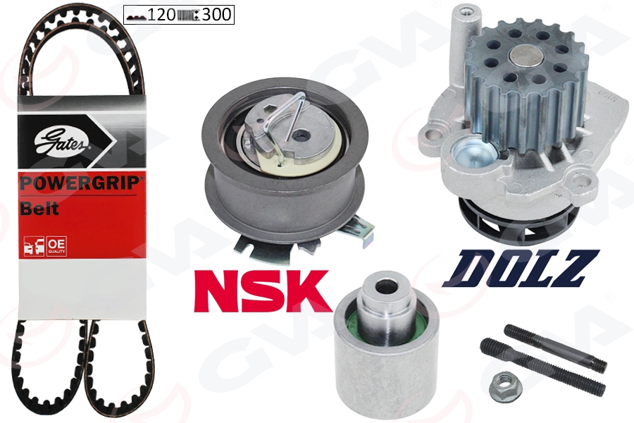 GVA 59WPK7574G Devirdaimli Triger Seti T5-Caddy-Passat-Jetta-Golf-Polo-A3-Leon 1.4-1.9tdi Bjb-Axb-Amf-Bls-Avf-Bnm